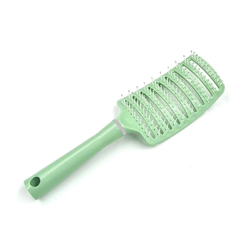 

Макарон Биг Бенд Расческа для волос Массажная расческа для кожи Высокий свод черепа Пушистая расческа Расческа для укладки вьющихся волос Дуговая девятирядная расческа 1