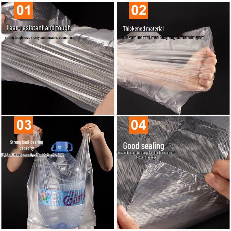 Jing Zhi Feng White Handle Shopping & Food Bags