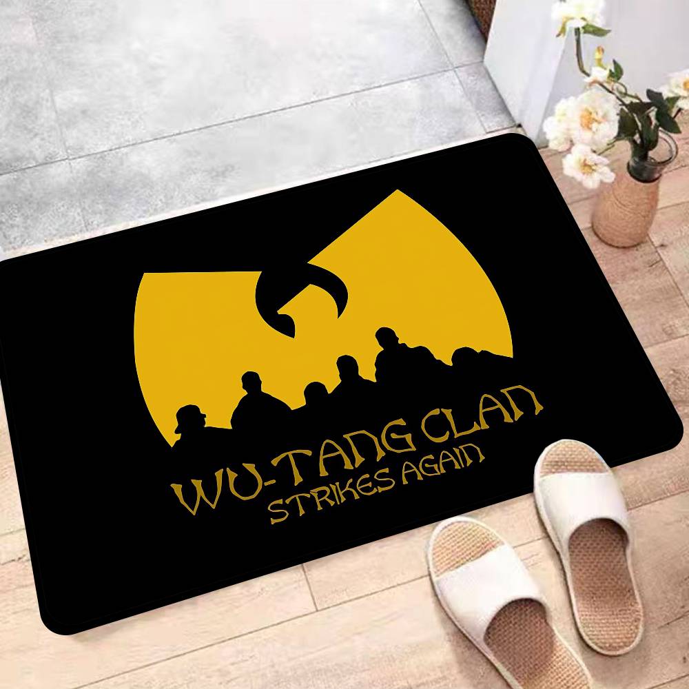 Hip Hop Gruppe W-Wu Tang Fußmatte Rechteckig Anti-Rutsch Zuhause Weich Badezimmer Matte Eingangstür Innen Außen Matte Willkommens Fußmatte 40cm x 60cm