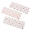 Round Keyboard Sticker Transparent Keyboard Cover English/Korea/Russian/Arabic Sticker For Dust Protection Laptop Accessories