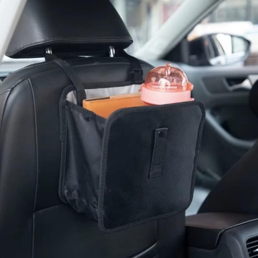 Zipper Compartment Car Storage Bag Durable Hanging Bag New Car Trash Can
