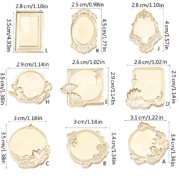 Photo Frame Sealings Wax Stamp Head Fire Paint Envelope Wedding Parties Invitation