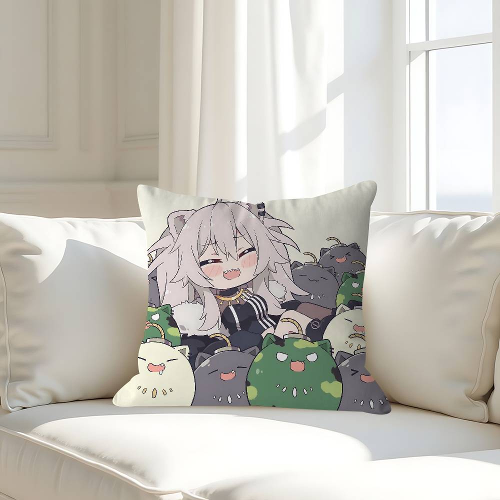 

H-Hololive S-Shishiro B-Botan Personalized Picture Text Home Decorative Pillows Household Gifts 45x45cm 16x16Inch