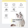 1/2/3Pcs Cat Dental Toy Fishbone Shape Catnip Cat Toy Teeth Play Oral Hygiene Cleaning Breath Interactive