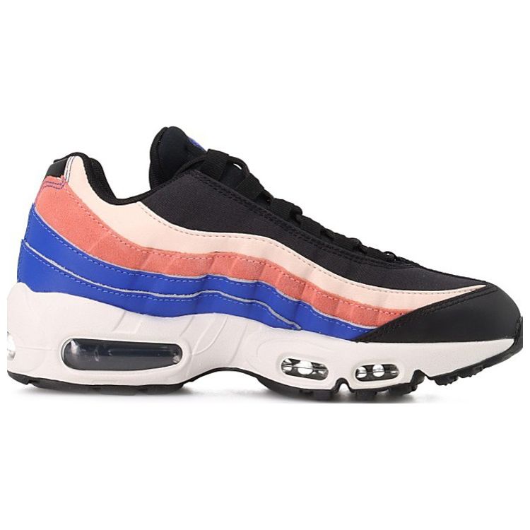 Nike Air Max 95 Trend Sports Suede Synthetic Leather Low Top Marathon Running Shoes Women sneaker Black Pink CZ3951-001