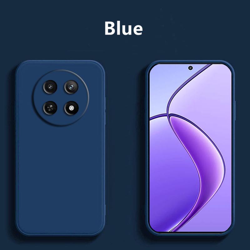 For Cover Realme 12 Deksel for Realme 12 5G Telefon Skall Bumper Flytende Silikon Bakside deksel for Realme 12 5G