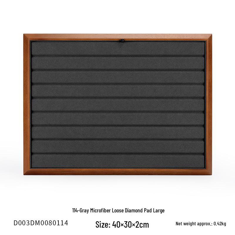 Ya Yu Holz Edelstein Präsentations- und Aufbewahrungstablett für Schmuck und Perlen