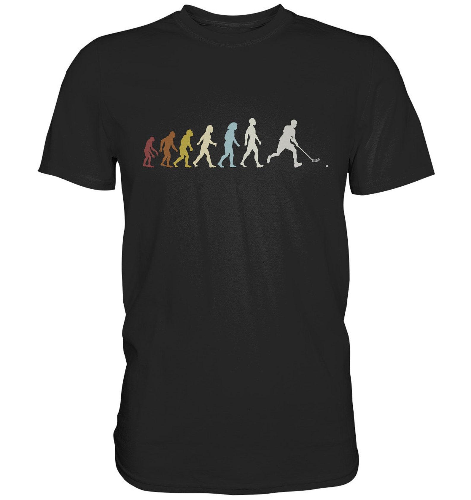 Field Hockey Retro Indoor Hockey T-Shirt Floorball Evolution - Premium Shirt S