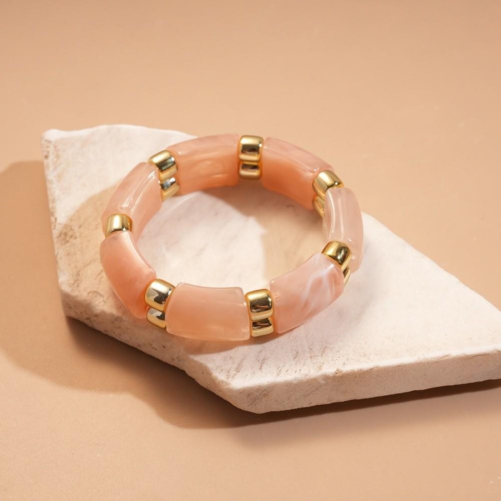 Wide Acrylic Bangle Geometric Retro Hand Ring Temperament Exaggerated Bracelet  Gift