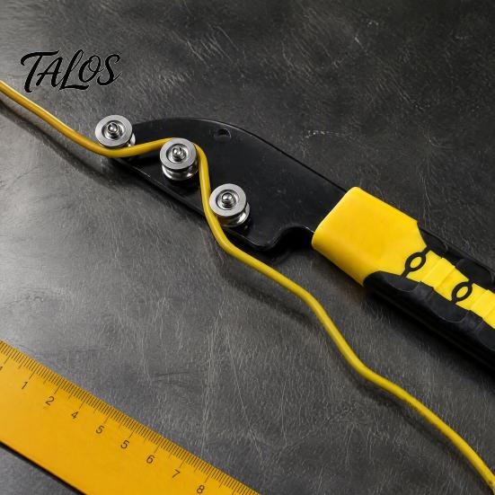 Heavy Duty Wire Roller Straightener, Wrapping Tool, Metal Manual Electrical Box Cable Routing Tool Terminal Paralleling Tubing Straightener for Copper
