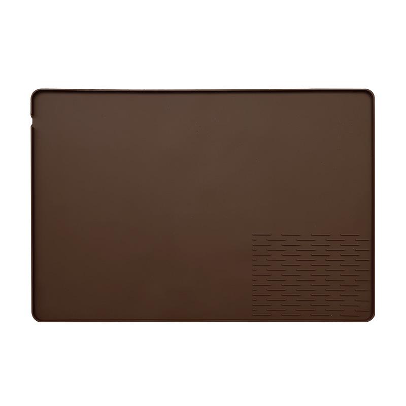 Silicone Coffee Machine Mat & Drip Tray - Two-in-One Square Tamper Mat for Countertops