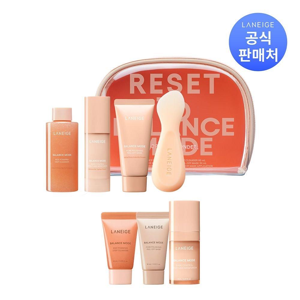 Get Into Balance Mode 3-Piece Set (Cleanser 80ml + Peel Mask 30ml + Moisturizer 30ml)