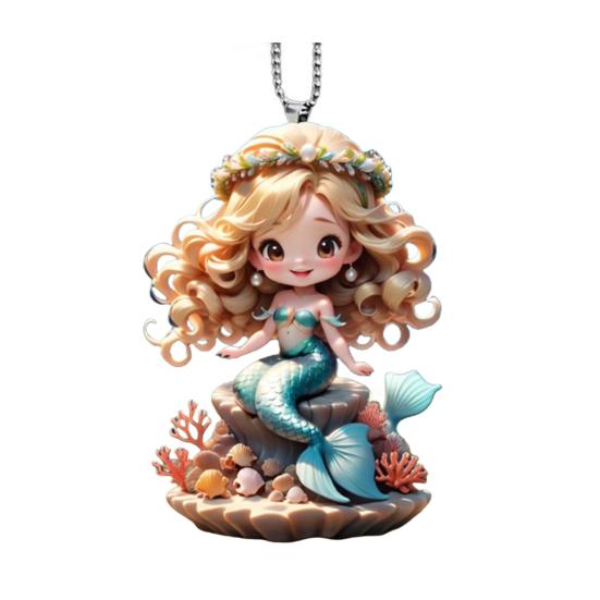 Pet Cat Hanging Pendant with Lanyard Easy To Hang Adorable Kitty Acrylic Pendant Christmas