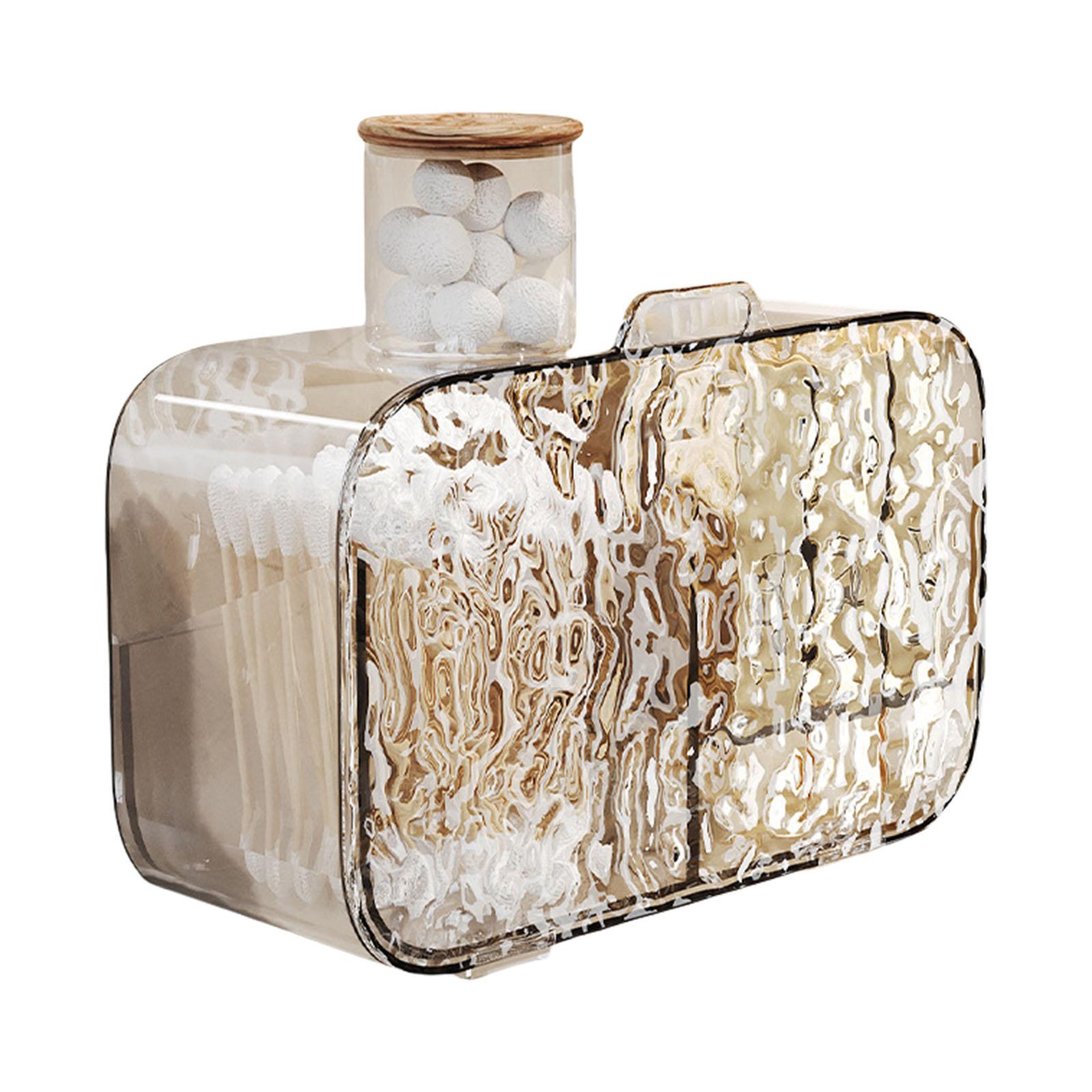 Wall Mounted Cotton Pad Storage Box Practical Hanging Cotton Pad Holder Storage Holder For Organized Living Spaces 980₽