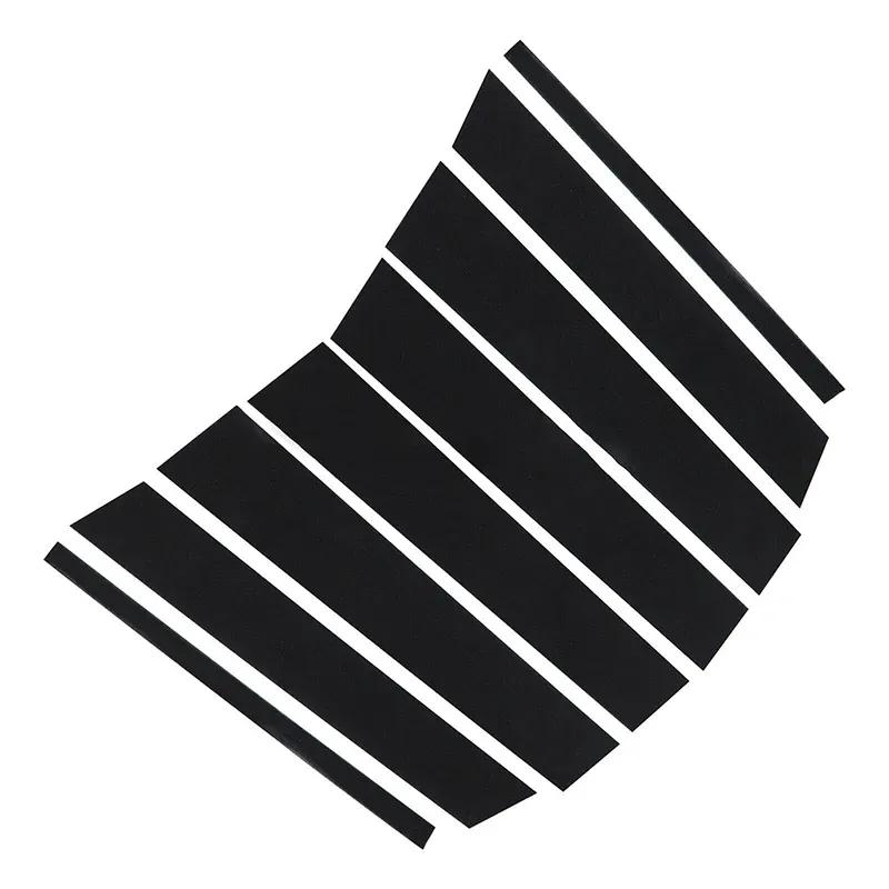 8PCS For Lincoln MKX/Ford Edge 2007 2008 2009 2010 2011 2012 2013 2014 Glossy Black Pillar Posts Window Cover BC Column Sticker
