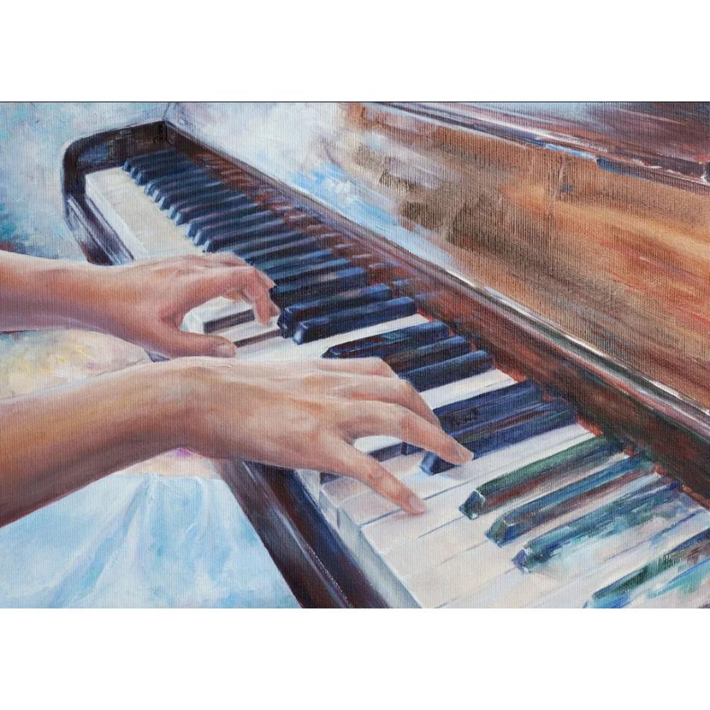 Abstrakte Vintage Musikposter Öl Jazz Saxophon Violine Gitarre Klavier Poster Leinwanddruck Wandkunst Poster Wohnzimmerdekor