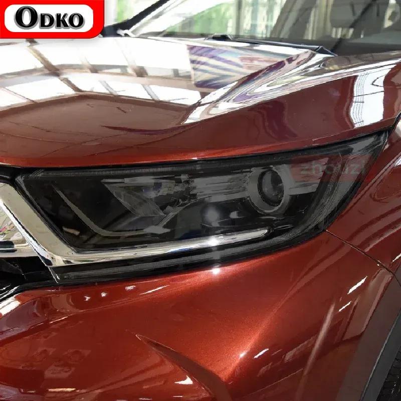 For Honda CR-V CRV 2017 2018 Car Headlight Tint Black Protective Film Protection Transparent TPU Sticker Accessories