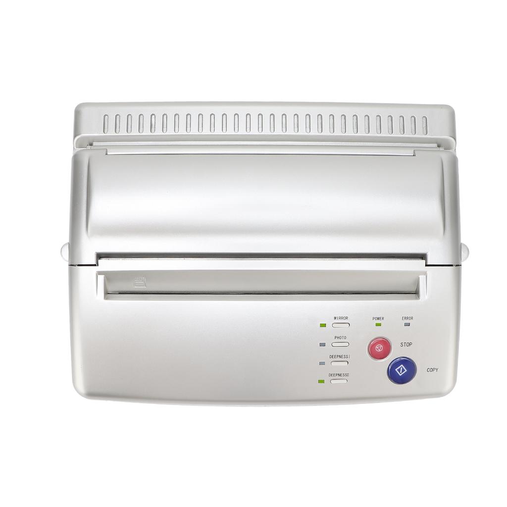 Tattoo-Schablonen-Transfermaschine, Thermo-Tattoo-Muster-Kopierdrucker für Tätowierer, Silber, 100‑