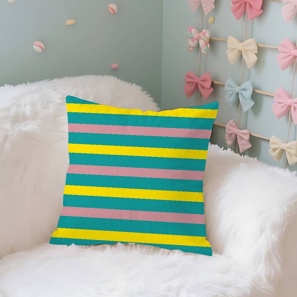 LGBT Rainbow Flag Pillow Case Throw Pillow Cover Nordic Vintage Style Cushion Covers Home Living Room Sofa Couch Seat