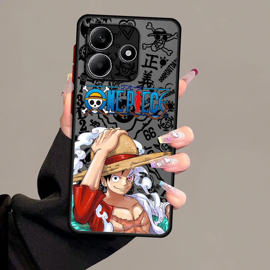 Case for Xiaomi Redmi Note 14 13 Pro Plus A4 13C 14C 9S 10 12 11 Funda Back Phone Cover One Piece Luffy Cute
