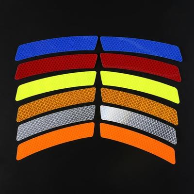 1 Pair Reflective Car Door Edge Anti-Collision Guard Strips Warning Stickers