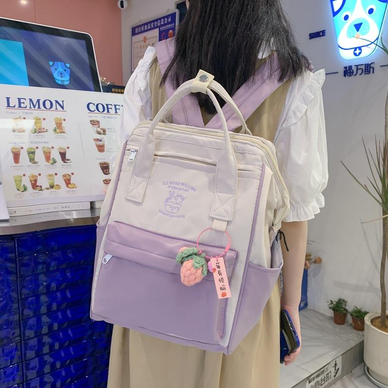 Mori princess small fresh backpack nylon cloth high value fashion versatile go out junior high school student schoolbag girl
