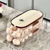 Auto-Rolling Egg Storage Box for Refrigerator Door