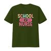 School Nurse T Shirt Vintage Washed Homme Stretched Comfortable Top For Everyday Wear Graphic Soft Slightly Versatile Casual