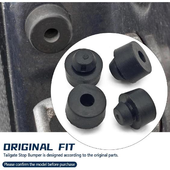 4Pcs Tailgate Stop Cushion Fit for Tacoma 2005-2021 Tundra 2000-2021 Replace 90541-11015