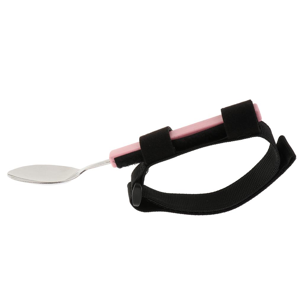 Adaptive Utensil Eating Aids Spoon Fork Bowl Comb Toothbrush with Hand Strap