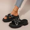[Summer Style Sandals] Women's Thick-Soled Sandals | New Summer Style, Slip-On Outdoor Beach Shoes, Versatile And Fashionable Soft-Soled Sandals