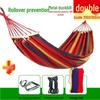 Reinforced Wooden Stick Canvas Outdoor Camping Hammock