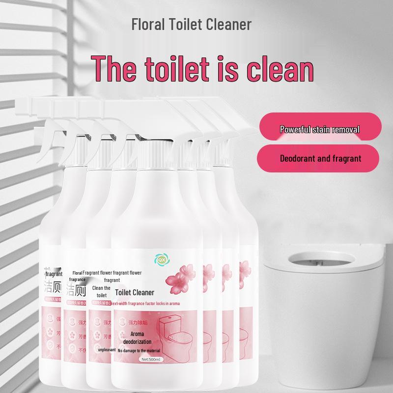 Blumiger Toilettenschüssel-Deodorierer & Fleckenentferner, Erfrischt & Beseitigt Kalk