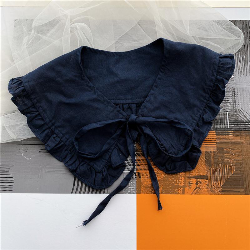 

Женские однотонные рубашки блузки свитера съемные воротники шали ажурный шейный платок украшение ложный воротник галстук шарф аксессуары