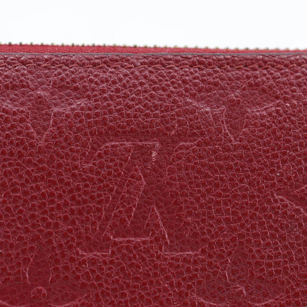 Louis Vuitton Zippy Wallet Purse M60737 Slys Red Monogram Ann Platt Women Used