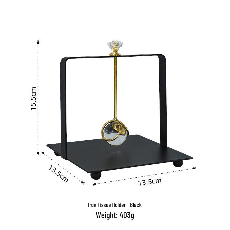 Nordic Stainless Steel Square Napkin Holder for Table or Restaurant