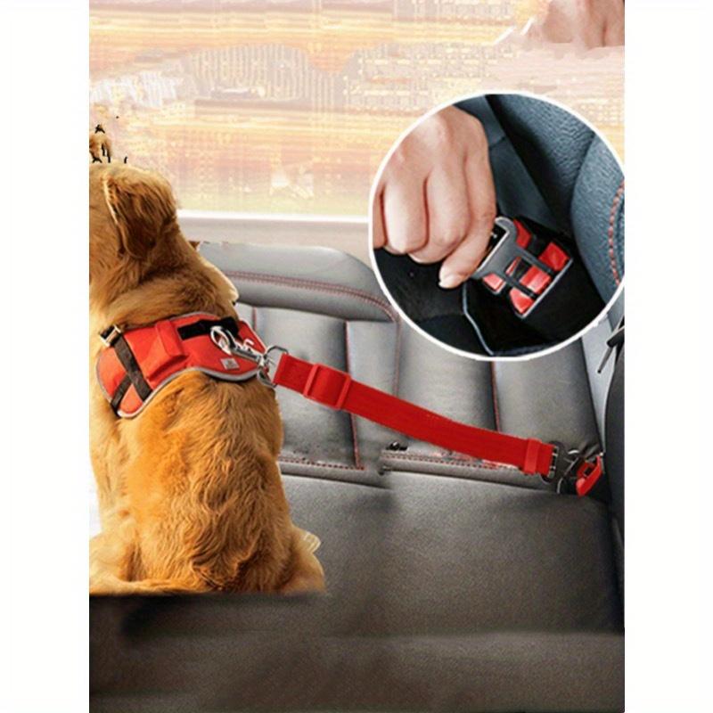 1 Stück Haustier Hund Outdoor Reise Auto Sicherheitsgeschirr Leine, Einziehbare Verstellbare Haustier Autositzgurt Leine für Hunde