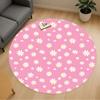 1pc Flower Circle Round Chair Mat Area Rug - Non-Slip, Floor Mat for Office, Bedroom, and Indoor Decor C1125200