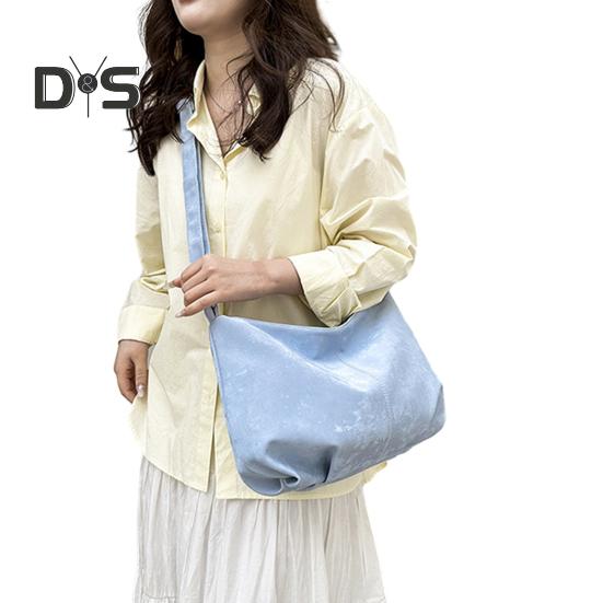 Women Crossbody Bag Large Capacity Crescent Satchel Casual Solid Color Shoulder Bag with Adjustable Strap for Daily Life Travel Shopping