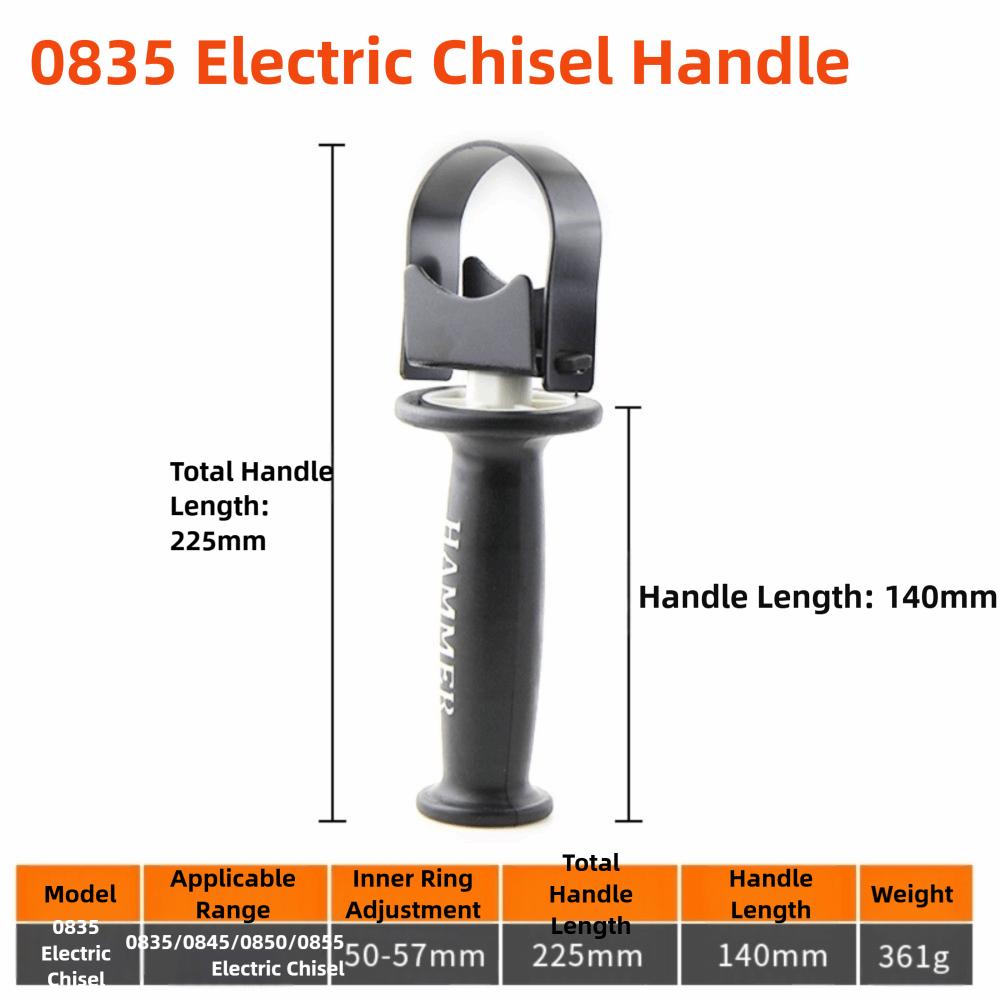 60-65 Mm Clamping Range Impact Drill Handle Adjustable Front Angle Grinder Accessory DIY Projects