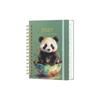 Spiral Bound Floral Spiral Notebook Floral Pattern Schedule Book  for Work Office School Supplies
