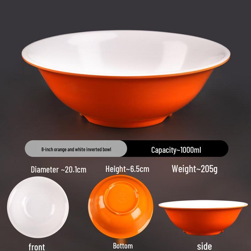 A5 Melamine Two-Tone Inverted Edge Bowls