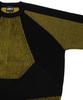 AJOBYAJO Paneled Mixed Knit Sweater [Black]