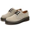 1461 Low-top Small Leather Shoes Women's Velvet Real Cowhide Short Boots Large Size Round Head Versatile Casual Tooling Shoes Men