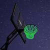 1 Pcs Nightlight Basketball Net Nylon Glowing Basketball Hoop Rim Net 12 Loops Standard Size Glowing Basketball Net Sun Powered
