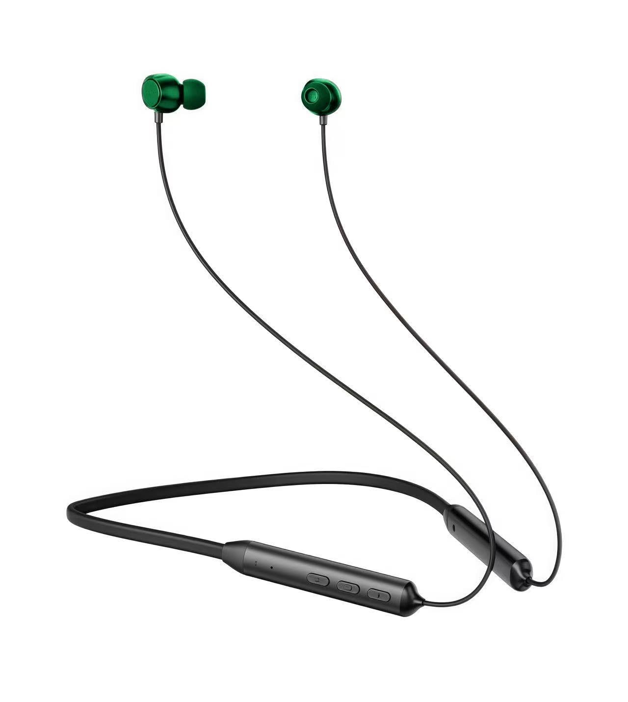 

Bluetooth-ожерелье Беспроводные Bluetooth 8 Быстрый звук Автоматический IPX7 Ультра Совместимый с Bluetooth Часы [Инновация 2025] 5.3 Наушники, 5.3 Type-C, зелёный