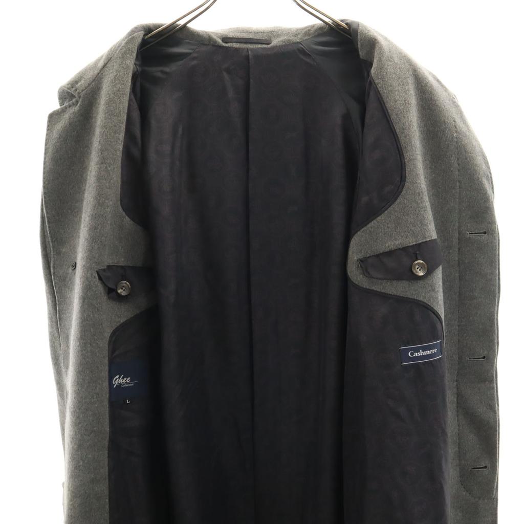 Ghee Kollektion Edelstahl Kragen Mantel L Grau Herren Gebraucht
