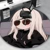 1pc Anime Design Round Carpet Office Chair Mat, Non Slip Rug for Home Decor, Living Room, Bedroom, Game Room, All Seasons