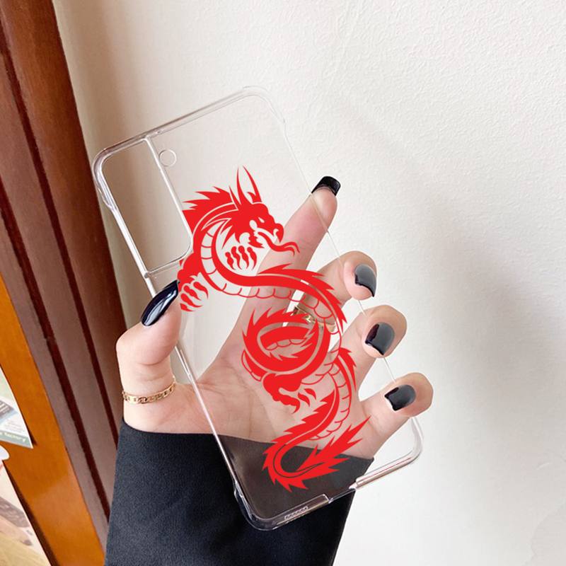 

YNDFCNB Чехол для телефона с китайским драконом для Samsung S20 S10 lite S21 plus для Redmi Note8 9pro для Huawei P20 Прозрачный чехол HuaweiP40lite EU