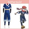 Pokemon Legends Arceus Akari/rei Cosplay Costume Suit Set High Quality And Elastic